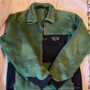 Men's mountain hardware monkey Sherpa falls, zip, fleece jacket size XL